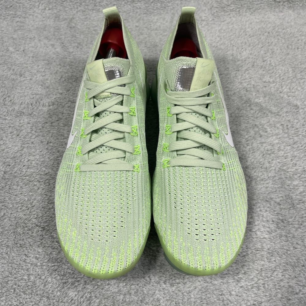 Nike Air VaporMax 3 Women 10.5 Flyknit Jade Aura Running Shoes Green AJ6910-300 - Picture 5 of 10